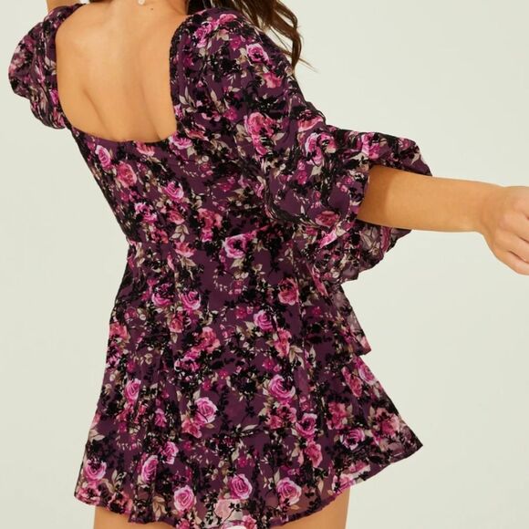 NWOT Altar'd State Tahila Sweetheart Floral Dress Size Medium - Picture 3 of 7